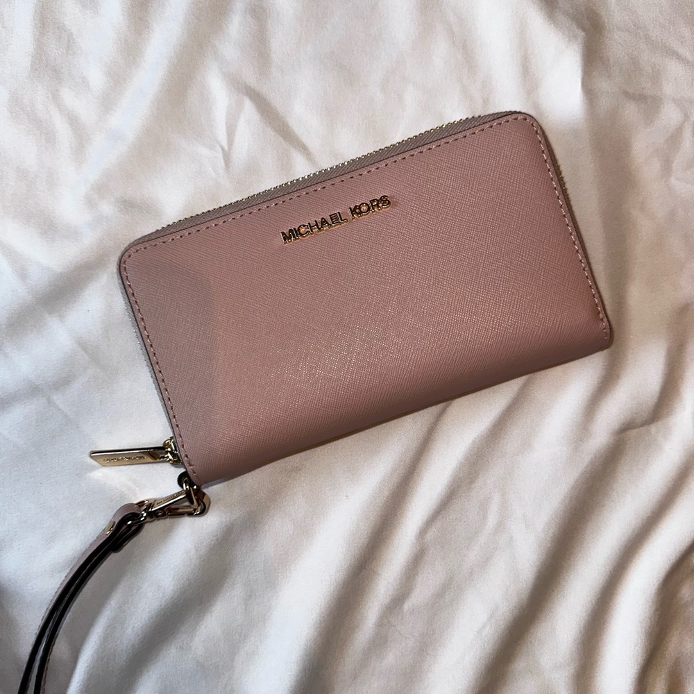 NWOT Pink MK Phone Wristlet